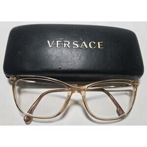 Versace VE 3274B 5215 54mm Transparent Brown Eyeglasses -Used Frames Only + Case